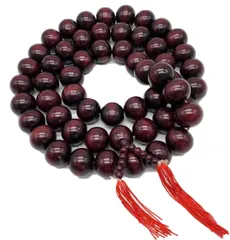 【新着商品】直径3cm 54珠 大玉 長さ130cm 濃赤紫色 特大 木製 マホガニー 数珠ネックレス 僧侶 時代劇 大きな数珠の首飾り 西遊記 演劇 [deaizaka.biz] 小道具 首掛け数珠