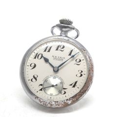 19セイコー プレシジョン 懐中時計  /　昭36　中支856　国鉄　/   15石 　/　絶版時計 /　19seiko-1282