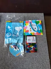 サンリオ　　ＳＮＯＯＰＹ　マスコットアクセ＆巾着４個セット　巾着　　20