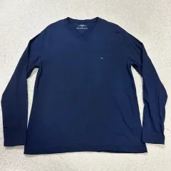 Tommy Hilfiger(トミーヒルフィガー) 長袖Tシャツ Vネック L