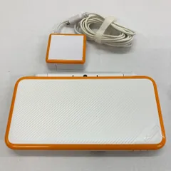 05w11254T 【New 2DSLL】New ニンテンドー 2DSLL 本体のみ ホワイト×オレンジ + 充電器 美品 ＊動作確認済＊  ◎中古品◎