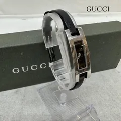 グッチ ＧＵＣＣＩ ３９００Ｌ ブラック文字盤 ＳＳｘ革ベルト