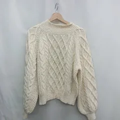 ◇ ⊇ rienda リエンダ 長袖 ニット セーター サイズF オフホワイト レディース E  【1412090048227】