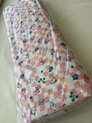 ◆ 生地まるっと1本買い! ◆ 鬼滅の刃　ガーゼ　パステル市松　ピンク