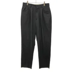 VAINL ARCHIVE ヴァイナルアーカイブ Straight Wool Pant ストレートウールパンツ VAS24S007 ブラック Mのサムネイル