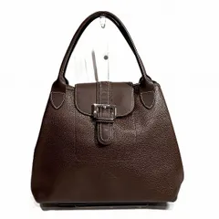 ロンシャン　ブラウン　レザー　バッグ　ハンドバッグ　レディース