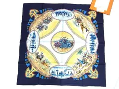 【未使用】HERMES カレ90 プール族の騎手 エルメス スカーフ カレ90 プール族の騎手 SILK100% | 東京銀座