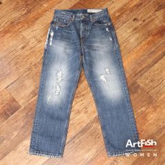 DIESEL/23インチ/デニムパンツ 00SHG7-084XD  アンクル丈 レギュラー ストレート ディーゼル 新品/青/ブルー/ky635/