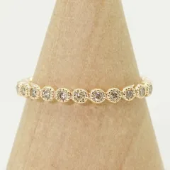 N❗ageteアガット 7号 フリル ダイヤ ハーフ エタニティ 2025年最新