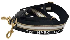 マークジェイコブス ショルダーストラップ ロゴ バッグ用 ブラック ゴールド MARC JACOBS GP金具 MJ