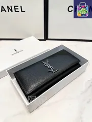 【今日特価】Yves Saint Laurent イヴ・サンローラン クラシックウォレットシリーズ 輸入小牛皮を採用し質感に優れる