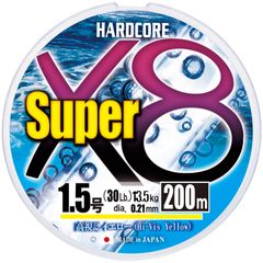 新品 デュエル(DUEL) ハードコア PEライン スーパー X8 150m/200m/300m 0.6号~8.0号 高視認イエロー/5色マーキング