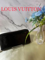 【69】Louis Vuitton ルイヴィトン ヴェルニ 財布 ジッピーウォレット ブラック 黒