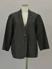 マーガレットハウエル MARGARET HOWELL ジャケット コットンシルク 2サイズ カーキグリーン レディース e_u F-L7649のサムネイル