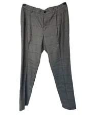 z1278【美品】GREEN LABEL RELAXING UNITED ARROWS チェック柄 テーパードパンツ スラックス グレー サイズ40