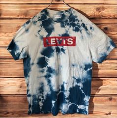 【超人気デザイン】LEVI'S タイダイ染め Tシャツ XL ブルー×ホワイト