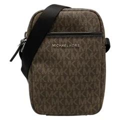 MICHAEL KORS(マイケルコース) ショルダーバッグ美品  ダークブラウン×ライトブラウン×黒 ミニバッグ レザー