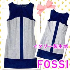 FOSSI💕ノースリーブワンピース（ジャンパースカート）⭐️ウール100%✨イタリー製生地✨40【美品】