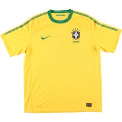 古着 ナイキ NIKE DRI-FIT ブラジル代表 サッカーユニフォーム ゲームシャツ メンズL 半袖/eaa438491