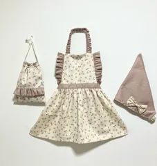 りら子様専用♡キッズエプロン♡チェリーピンク