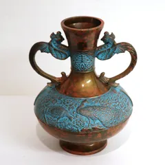 高岡鋳物　網代花器　瑞峰作　鋳金製　　　　華道・池坊　長期保管品 高岡鋳物 網代花器 瑞峰作 鋳金製 華道・池坊 長期保管品 - メルカリ