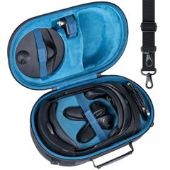 【在庫処分】Meta 専用収納ケース】互換品 Quest 3/Quest Pro VRヘッドセット 【Aenllosi スーツケース 傷や衝撃に強い ブルー（ケースのみ）