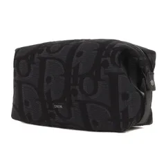 新品 Dior HOMME ディオールオム 24SS 現行モデル マキシ ディオール オブリーク ジャカード ポーチ 2ESCA495YXL H03E ハンド クラッチ バッグ ブラック 黒 イタリア製 ブランド【メンズ】のサムネイル