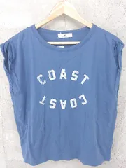 ◇ Sonny Label サニーレーベル URBAN RESEARCH プリント ノースリーブ カットソー F ブルー *  【1002800136957】
