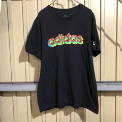 412 adidas ロゴTシャツ アディダス L ブラック 夏 プルオーバー シンプル 古着卸アメリカ仕入