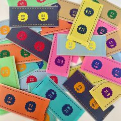 革タグレザータグ smile happy☺︎ミニタグ40ピース ハンドメイド素材