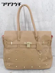 ■ Abahouse Devinette ドゥヴィネット スタッズ ハンド トート バッグ ブラウン系 レディース  【中古】 【1002800531110】