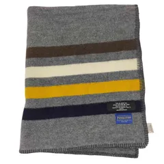 ペンドルトン PENDLETON TYPE ZU-33 CZ-34 マルチカラー ボーダー ウールコットン ブランケット ひざ掛け  メンズ 表記無 のサムネイル