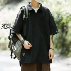 [3XL]メンズ  服  シンプル ファッション オシャレ 大人 かっこいい 大きいサイズ ストリート 紳士服 マウンテン ワークウェア ポロ カラー 半袖 サマー T シャツ トップス スクリーン フィット 冷感 速乾