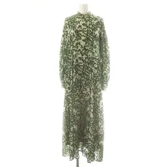 【限定価格】美品 クラネ フローレット オパール ワンピース グリーン 2サイズ 第二弾 21AW先行予約アイテム紹介Part3】繊細な花柄刺繍が