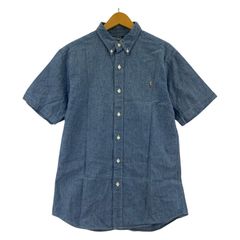 Polo by Ralph Lauren ポロバイラルフローレン ワンポイント刺繡半袖シャツ size170/ブルー