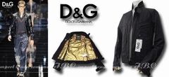 DOLCE&GABBANA★D&Gマットライダースジャケット50マットブラック黒