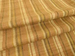 平和屋着物▽上質な紬　単衣　縞　正絹　逸品　DAAT9222az