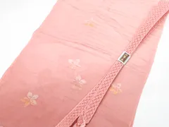 【一輝堂】リサイクル着物 和装小物 帯締め 帯揚げ セット 帯締 帯揚 夏物 夏 絽 花文 平組 25w08-9809