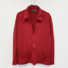 古着 used　70s　PENDLETON　ペンドルトン　ウールニットカーディガン　ヴィンテージ　赤　レッド　XLサイズ