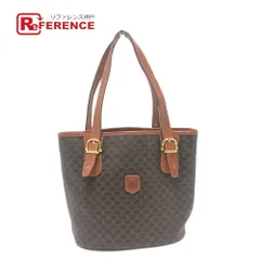 CELINE セリーヌ トートバッグ マカダム バケツ型 PVC/レザー