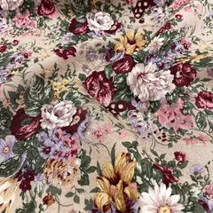 バラ柄/ジャガード/1.2m/YUWA/綿100%/生地布/Y-805