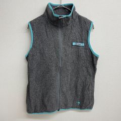 Columbia PFG フリースベスト グレー/アクアブルー【レディースS】