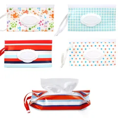 新品 RICISUNG ウェットワイプバッグ ウェットティッシュケース おしり拭きポーチ 4枚セット ティッシュケース ワイプポーチ 携帯用 持ち運び便利 軽量 アウトドア 旅行 お出かけ用 抗菌 蓋付き