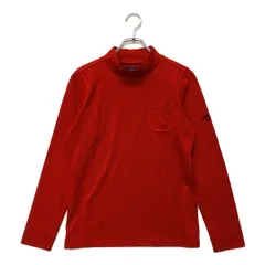 中古 レディース キャロウェイ Callaway 長袖シャツ L 赤 レッド 美品 ハイネック モックネック