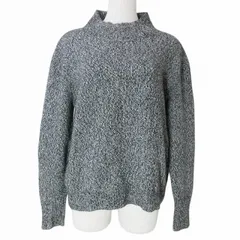 セオリーリュクス theory luxe ニット セーター プルオーバー DENRAR 長袖 厚手 ハイネック ウール 038 M相当 グレー系 X