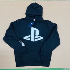 コスパ プレステ プレイステーション 長袖 パーカー トレーナー トップス S 黒 ブラック プレイステーション ファミリーマーク 【T03