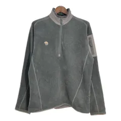 MOUNTAIN HARDWEAR マウンテンハードウェア ハーフジップ フリースジャケット アウトドア グレー (メンズ L) 中古 古着 T2139