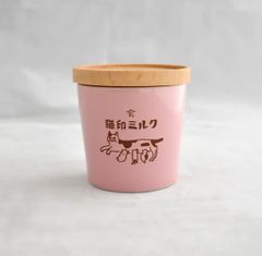 猫印ミルク　湯のみ猪口（桃色）