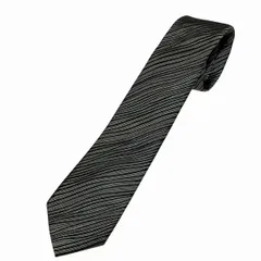 ドルチェ＆ガッバーナ　グレー系　シルク　ブランド小物　ネクタイ　メンズ　美品