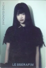 【中古】食玩 ステッカー・シール ホン・ウンチェ(モノトーン/A) レアシール 「LE SSERAFIM ’CRAZY’ ツインウエハース」